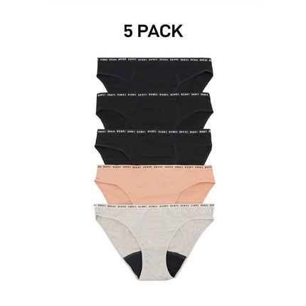 Bonds Womens Bloody Comfy Period Bikini Moderate Easy Wash & Wear 5 Pack WR4DA-KarWorkwear