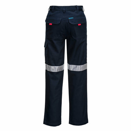Portwest Mens Prime Mover Cargo Pants Taped Cotton Pre Shrunk Work Safety MP701-KarWorkwear