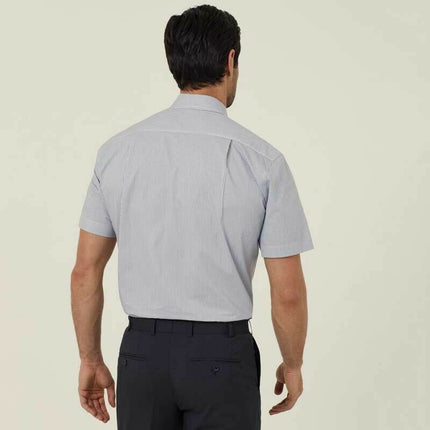 NNT Mens Avignon Stripe Short Sleeve Shirt Casual Regular Fit Business CATJDK-KarWorkwear