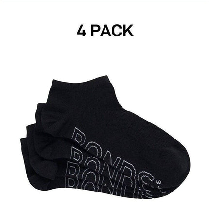 Bonds Womens Lightweight Low Cut Smooth Comfy Stay-Put Fit Socks 4 Pack LXPV4N-KarWorkwear