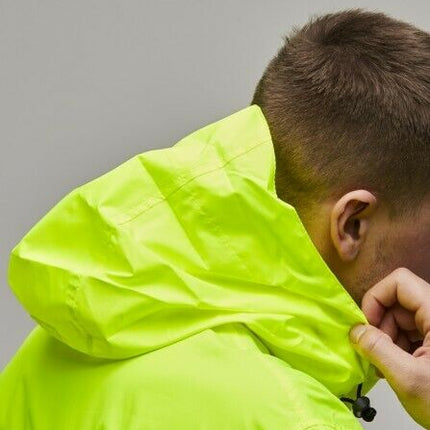 KingGee 4 in 1 Waterproof Jacket Fleece Insulated Hood Safety Hi-Vis K55300-KarWorkwear