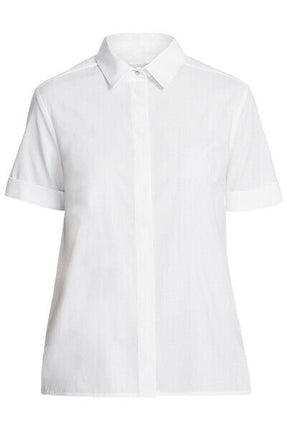 NNT Womens Stretch Cotton Blend Business Sunray Pleat Back Short Sleeve CATU62-KarWorkwear