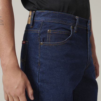 Hard Yakka 2 Pack Mens Heavy Duty Washed Straight Denim Work Jeans Y03514-KarWorkwear