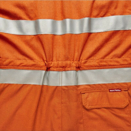 Mens Hard Yakka Protect Hi-Vis Safety Orange Tecgen Coverall Lightweight Y00100-KarWorkwear