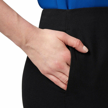 NNT Womens Formal Dobby Stretch Panel Pencil Skirt Fully Lined Business CAT2NF-KarWorkwear
