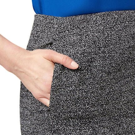 NNT Womens Business Textured Tweet Pencil Skirt Cotton Knee length CAT2NG-KarWorkwear