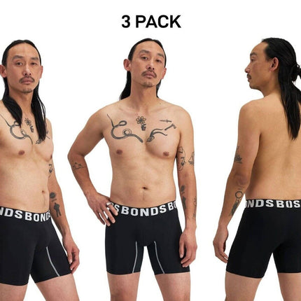 Bonds Mens Chafe Off Trunk Inner Thigh Panel Comfort & Friction Free 3 Pack MWB6-KarWorkwear