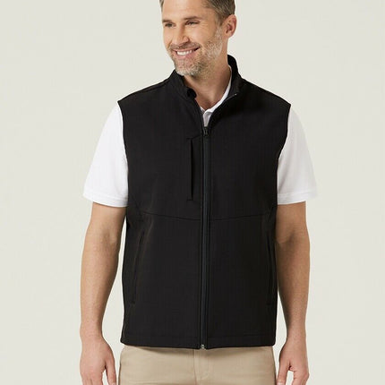 Mens NNT Warm Bonded Fleece Sleeveless Zip Vest Black Navy Business Smart CATF2H-KarWorkwear