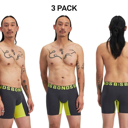 Bonds Mens Chafe Off Trunk Inner Thigh Panel Comfort & Friction Free 3 Pack MWB6-KarWorkwear