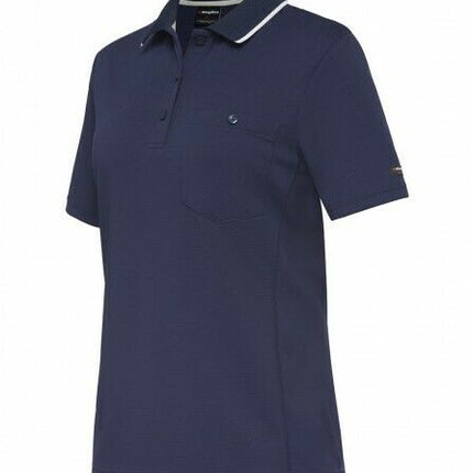KingGee WorkCool Womens Spliced Polo S/S Shirt Comfort Work Hyperfreeze K44740-KarWorkwear
