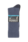 Bonds Mens Bamboo Crew Socks Fine Seams Comfy Toes & Ankle Support 6 Pack SZFQ5W-KarWorkwear