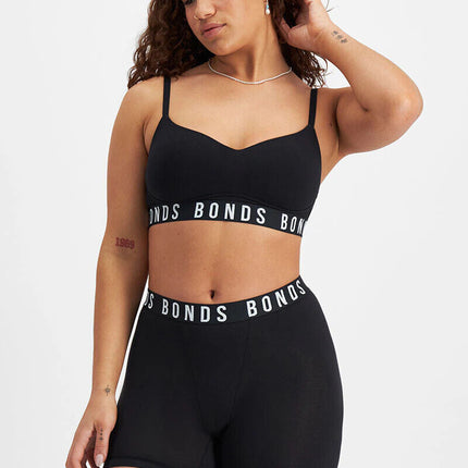 Bonds Womens Icons Wirefree Bra Soft Cotton Stretch Jacquard Elastic Band YWL4-KarWorkwear