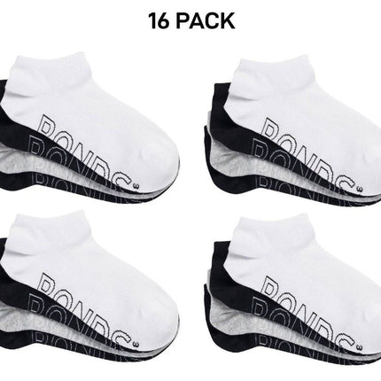 Bonds Womens Lightweight Low Cut Smooth Comfy Stay-Put Fit Socks 16 Pack LXPV4N-KarWorkwear