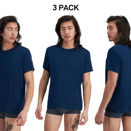 Bonds Mens Sleep Viscose Bamboo Tee Shirt Relaxed Comfortable Fit 3 Pack MW9V-KarWorkwear