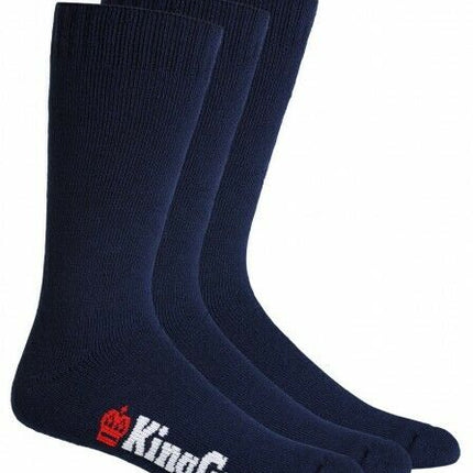 KingGee Mens 3 Pack Bamboo Work Socks Comfort Breathable Workwear K09230-KarWorkwear