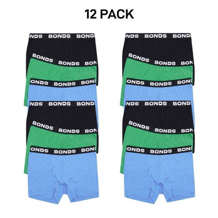 Bonds Mens Total Package Trunk Comfy Super Soft and Breathable 12 Pack MWK83A-KarWorkwear