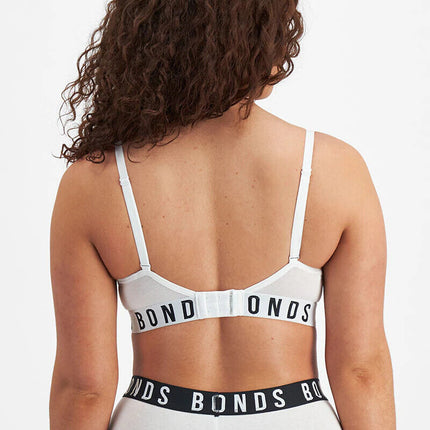Bonds Womens Icons Wirefree Bra Soft Cotton Stretch Jacquard Elastic 3 Pack YWL4-KarWorkwear