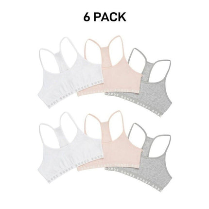 Bonds Girl Hipster Racer Crop Non-Slip Strap Racerback Shape Bra 6 Pack UWPT3A-KarWorkwear