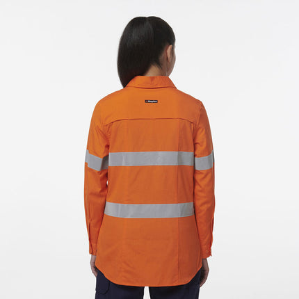 KingGee Womens Safety Workcool Maternity Reflective Two Toned Shirt K44235-KarWorkwear