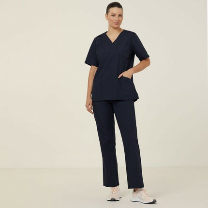 NNT Uniforms Womens Mayo Scrub Top Durable Nurse Poly Cotton Chest Pocket CATUMN-KarWorkwear