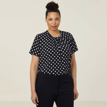 NNT Womens Georgie Short Sleeve Blouse Classic Fit Lightweight Comfort CATUKF-KarWorkwear