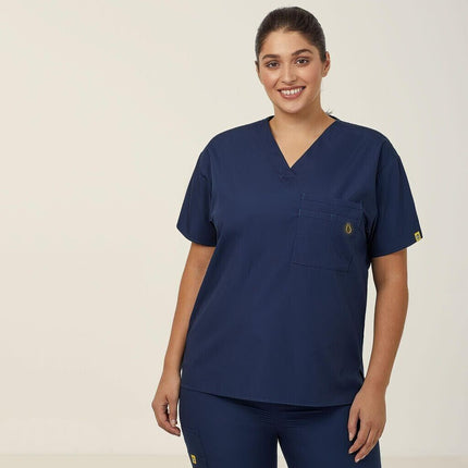NNT Unisex Wonderwink 4 Pack Origins Pocket V Neck Scrub Top Alpha CATRE4-KarWorkwear