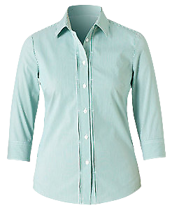 NNT Mens Stretch Cotton Blend Stripe 3/4 Sleeve Tuck Long Sleeve Shirt CAT4Q0-KarWorkwear