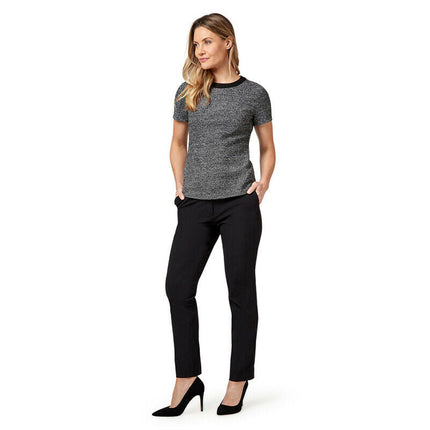 NNT Womens Formal Textured Tweed Shell Top Classic Fit Crew Neckline CATUDG-KarWorkwear