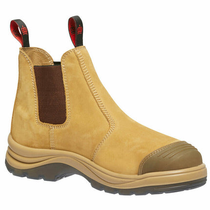KingGee Mens Tradie Elastic Pull Up Work Boots Memory Foam Steel Toe Cap K25200-KarWorkwear