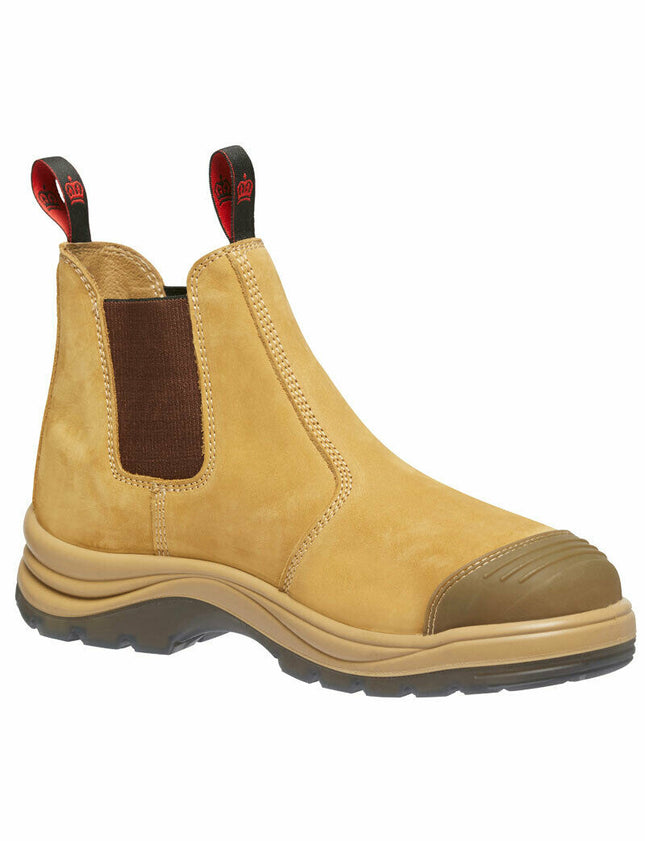 KingGee Mens Tradie Elastic Pull Up Work Boots Memory Foam Steel Toe Cap K25200-KarWorkwear