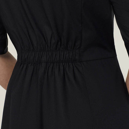 NNT Womens Avignon Shirt Dress Fit Flare Collared Elbow Length Cotton CAT69K-KarWorkwear