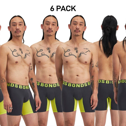 Bonds Mens Chafe Off Trunk Inner Thigh Panel Comfort & Friction Free 6 Pack MWB6-KarWorkwear