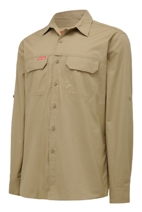 Hard Yakka Mens Flex Ripstop Shirt Long Sleeve Sunglass Loop Work Wear Y04305-KarWorkwear