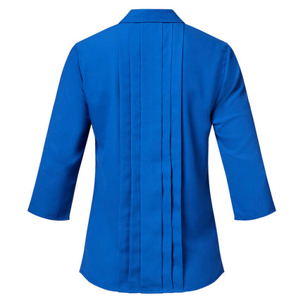 NNT Womens 3/4 Sleeve Pleat Detail Formal Blouse Classic Fit Business CATUDK-KarWorkwear