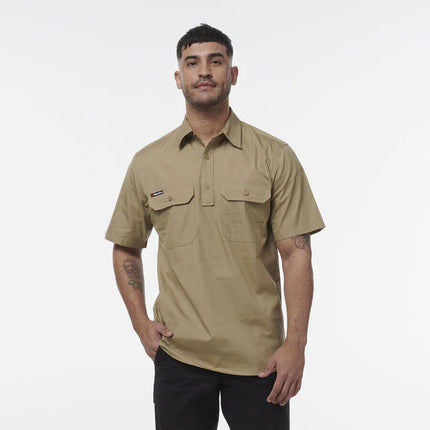 KINGGEE Mens Workcool Lightweight Vented Breathable Closed Front Shirt K14032-KarWorkwear