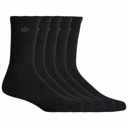KingGee Crew Cotton Work Socks 5 Pack Padded Footbed Workwear K09035-KarWorkwear