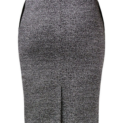 NNT Womens Business Textured Tweet Pencil Skirt Cotton Knee length CAT2NG-KarWorkwear