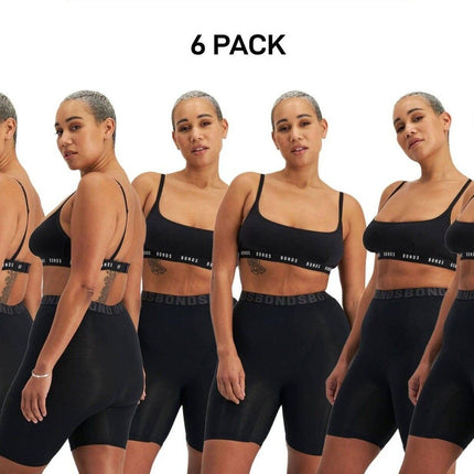 Bonds Womens Chafe Off Short Ultimate Thigh Saver Chafe Off Panel 6 Pack WR4P-KarWorkwear
