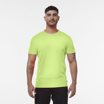 KINGGEE Mens HI Vis Crew Workwear Regular Fit Reflective Sleeve T Shirt K54034-KarWorkwear