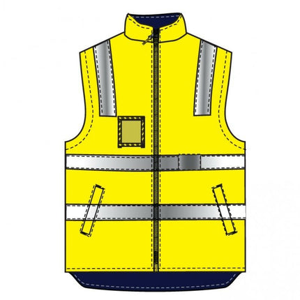 Mens Hard Yakka Foundations Hi-Vis Six 6 Way Jacket Reflective Tape Work Y06556-KarWorkwear