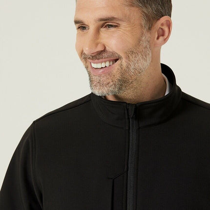 Mens NNT Warm Fleece Bonded Fleece Zip Jacket Black Navy Business Smart CAT1ET-KarWorkwear