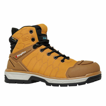 KingGee Mens Quantum Boot Tough Boots Leather Lightweight Safety Work K27115-KarWorkwear