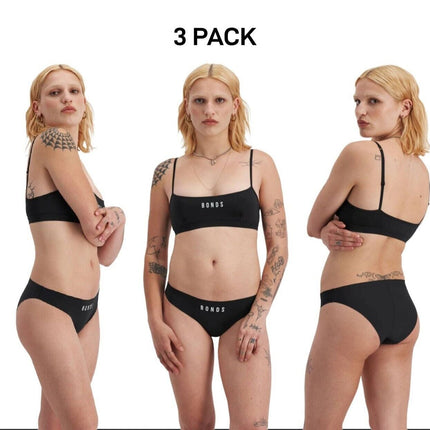 Bonds Womens Icons Micro Kini Comfy High Leg and Dipped Waist Undies 3 Pack WRER-KarWorkwear