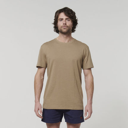 Hard Yakka Mens Cotton Breathable Crew Neck Short Sleeve Core Tee Y19251-KarWorkwear