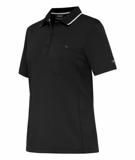 KingGee WorkCool Womens Spliced Polo S/S Shirt Comfort Work Hyperfreeze K44740-KarWorkwear