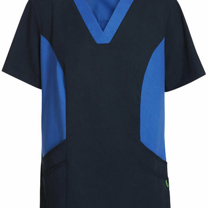NNT Womens V-Neck Contrast Scrub Top Nurse Work Comfortable Uniform CATU5B-KarWorkwear