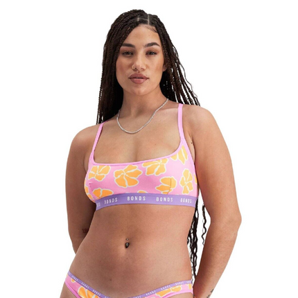 Bonds Womens Icons Scoop Crop Support Coverage and Confident Bra YWN8-KarWorkwear