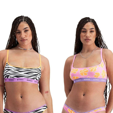 Bonds Womens Icons Scoop Crop Support Coverage and Confident Bra YWN8-KarWorkwear