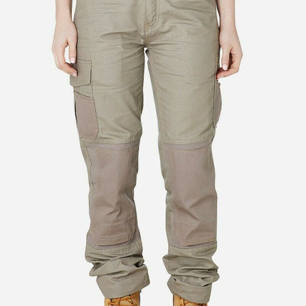 Womens Elwood Utility Work Pants Stretch Canvas Phone Pocket Tradie Tough EWD501-KarWorkwear