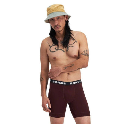 Bonds Mens Total Package Mid Trunk Smooth Viscose Bamboo Comfy Mid Length MWA9-KarWorkwear